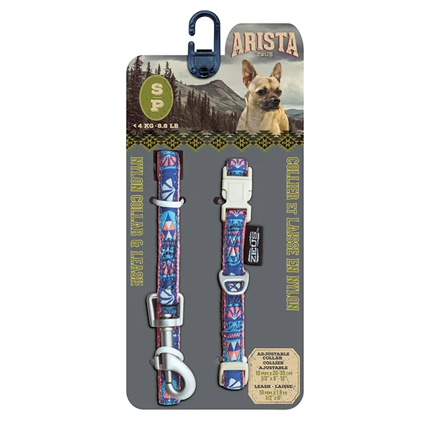 Arista Flamenco Collar & Leash Set - Available in 3 Sizes