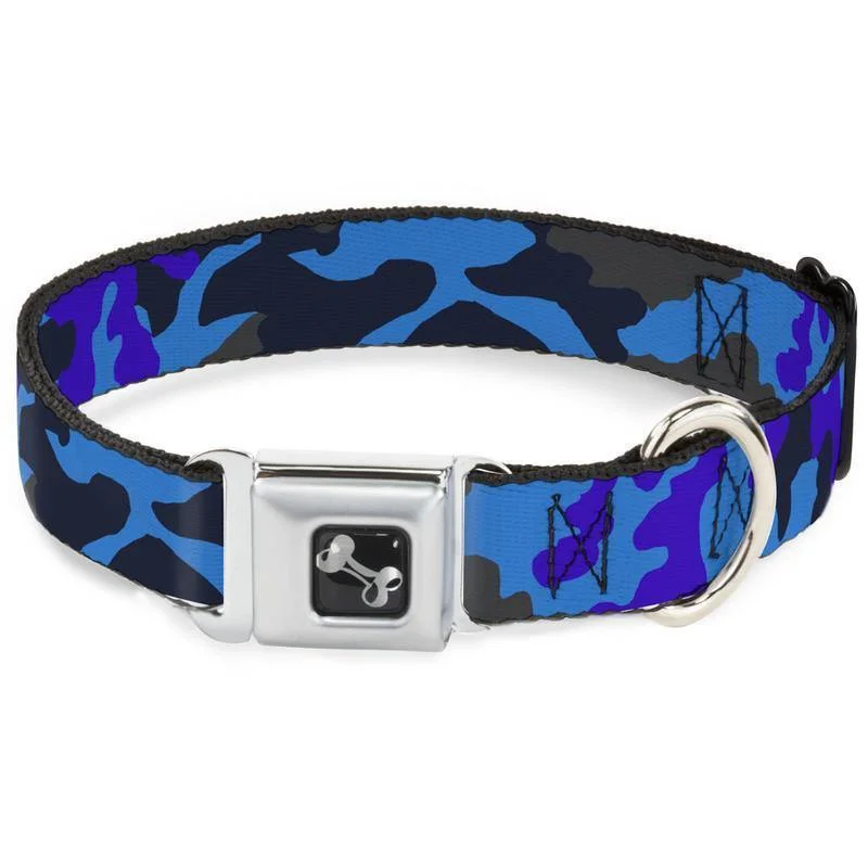 Buckle-Down Bone Camo Blue - Collar/Leash