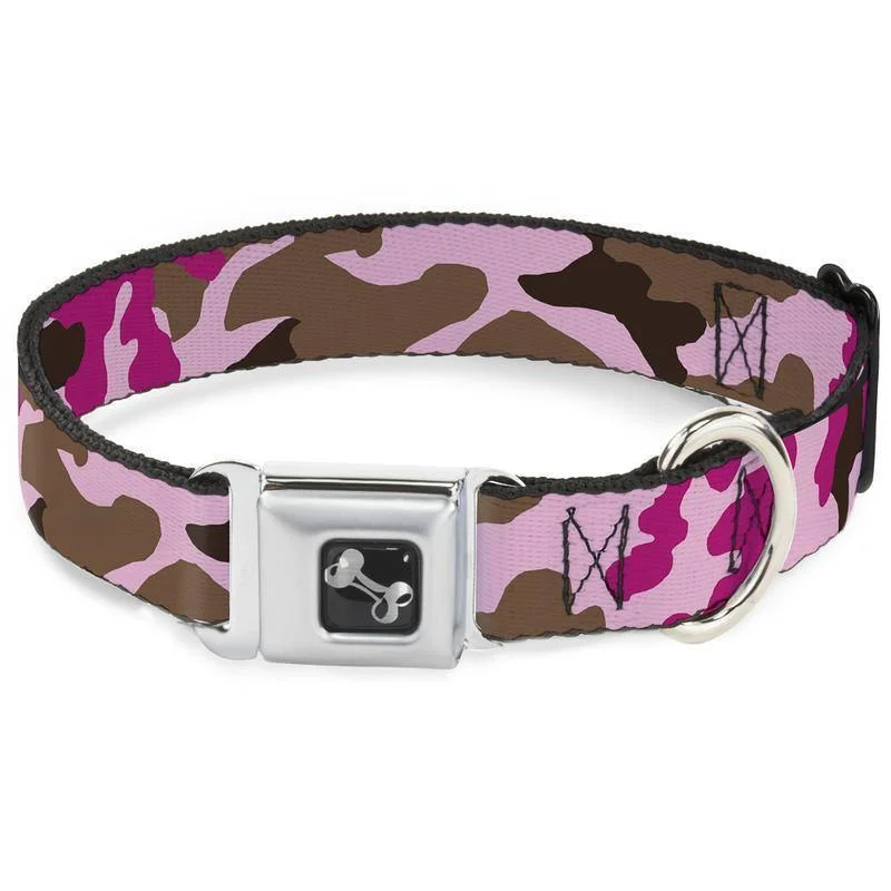 Buckle-Down Bone Camo Pink - Collar/Leash