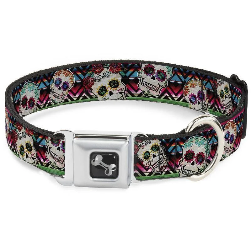 Buckle-Down Sugar Skull Zarape - Collar/Leash