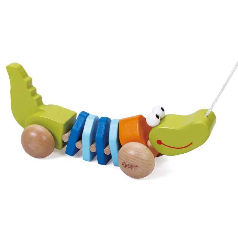 - Indoor pet toy recommendationsClassic World Toys Pull Crocodile