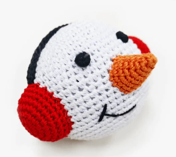 - Outdoor dog toy selectionKnit Toy - Snowman Ball