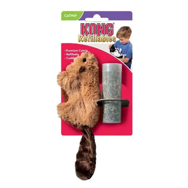 - Indoor pet toy recommendationsKONG Refillables Beaver Cat Toy