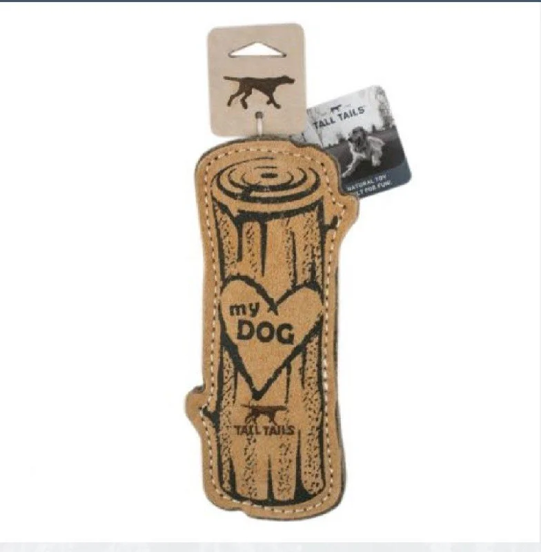  -Non-toxic pet toy recommendationsLeather Love My Dog Log Toy – 9″