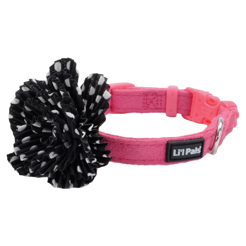 Pink with Black Flower