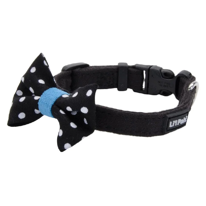 Black with Polka Dot Bow