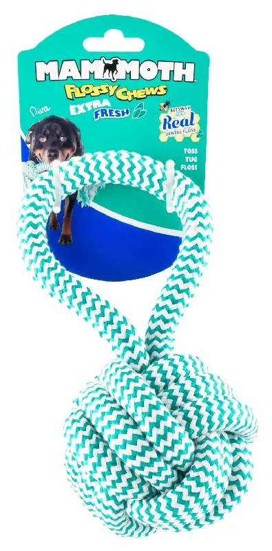  -High-end pet toy rankingsFlossy Chews Extra Fresh Med. Monkey Fist Ball w/ Handle