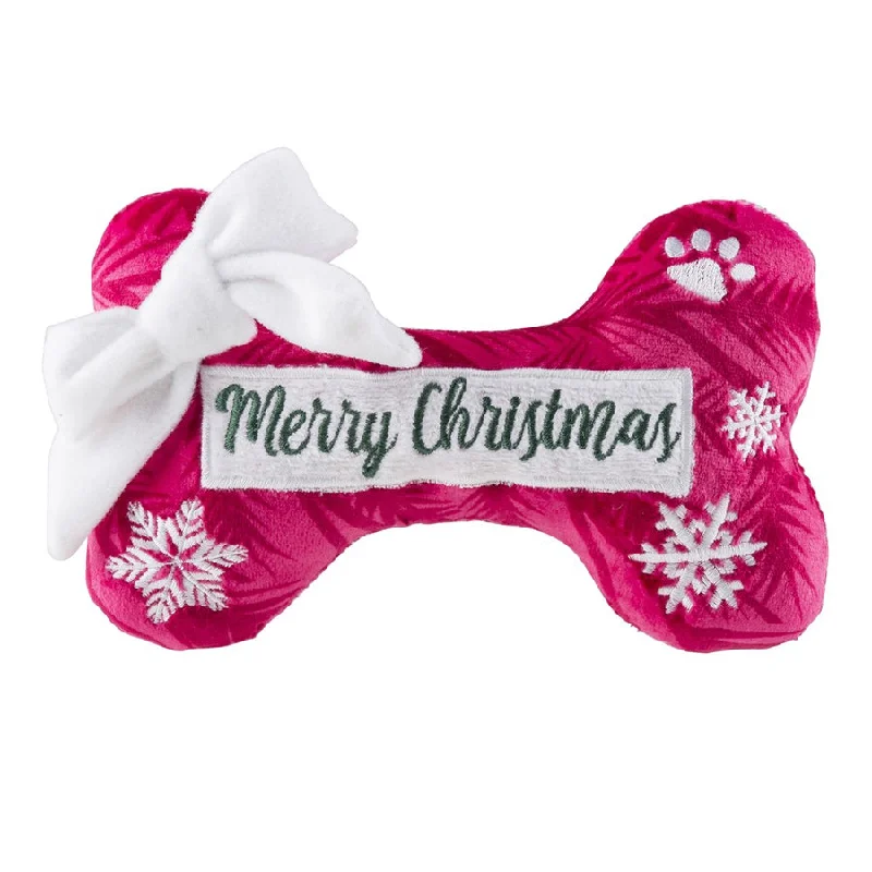 - Cat teasers selectionPuppermint Bone Merry Christmas Dog Toy from Haute Diggity Dog