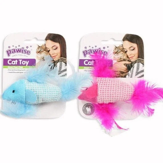 Pawise Feathery Fish Cat Toy