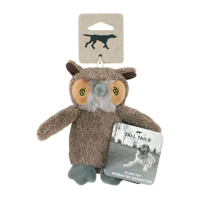  -Non-toxic pet toy recommendationsPlush Owl with Squeaker Toy – 5″