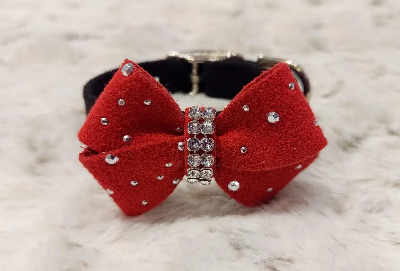 Silver Stardust Nouveau Bow Collar