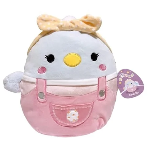 - Dog toy recommendationsSpring Squishmallow Camden the Blue Chick in Pink Overalls 8" Stuffed Plush by Kelly Toy