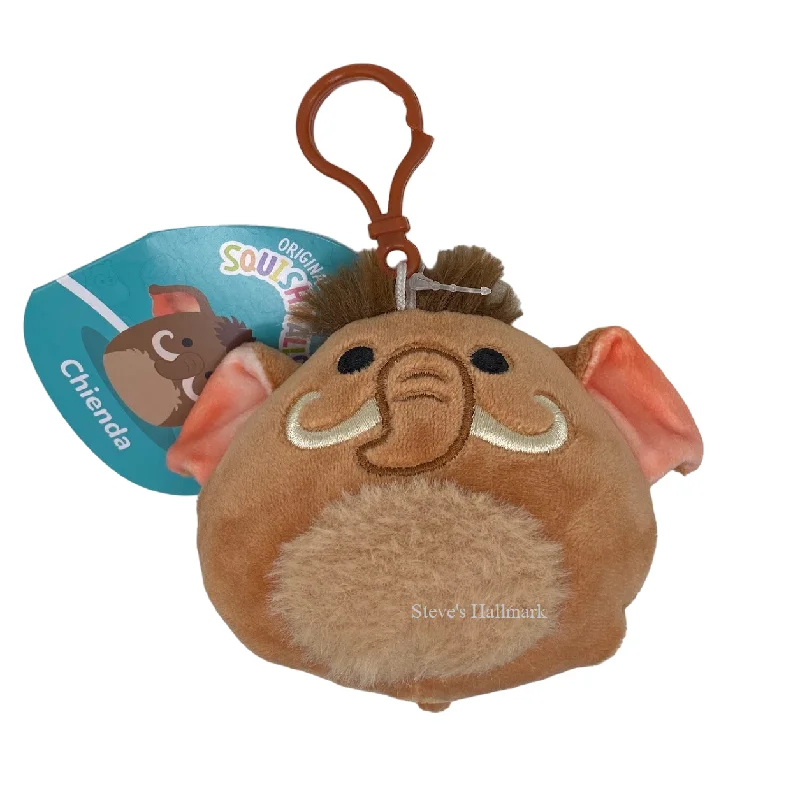  -Bite-resistant dog toy recommendationsSquishmallow Chienda the Wooly Mammoth Pre-Historic Squad 3.5" Clip Stuffed Plush By Kelly Toy