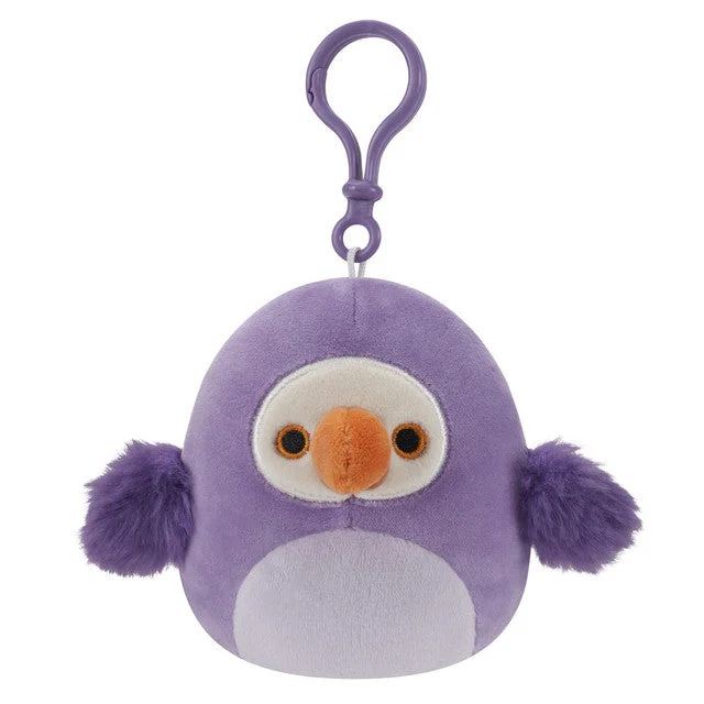 Pet toysSquishmallow Neha the Purple Dodo Bird 3.5" Clip Stuffed Plush by Kelly Toy