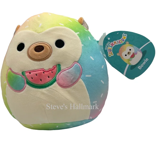 - Brand XX cat toy selectionsSquishmallow Bowie Tie-Dye Hedgehog with Watermelon I Got That 12" Stuffed Plush by Kelly Toy