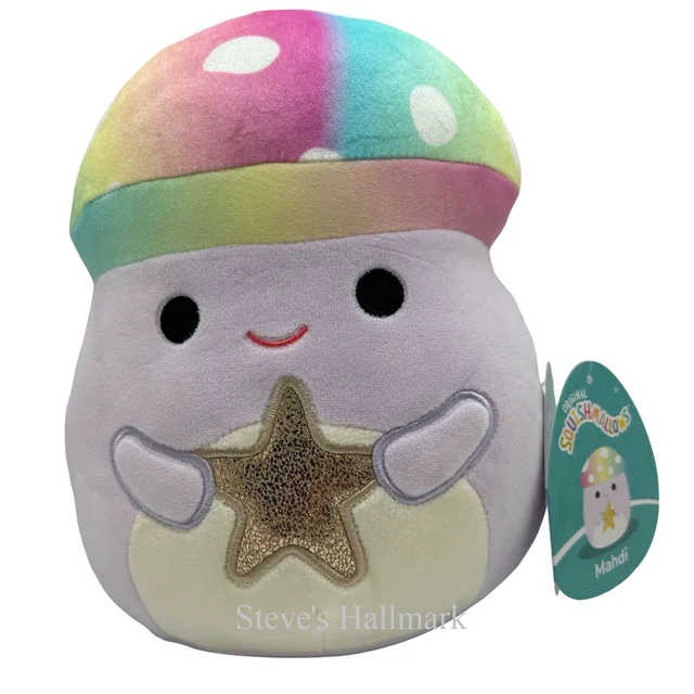 - Cat teasers selectionSquishmallow Mahdi the Tie-Dye Mushroom with Star I Got That 8" Stuffed Plush by Kelly Toy