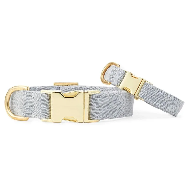 Upcycled Denim Dog Collar from Foggy Dog