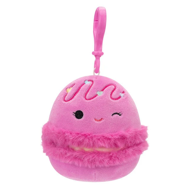  -Non-toxic pet toy recommendationsValentine Squishmallow Middy the Winking Pink Macaron 3.5" Clip Stuffed Plush by Kelly Toy