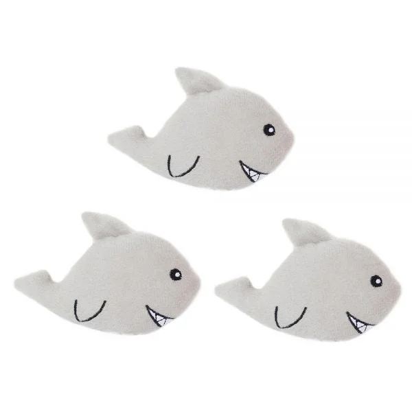 - Pet teething toy recommendationsZippyPaws Miniz Sharks 3-Pack Plush Dog Toys