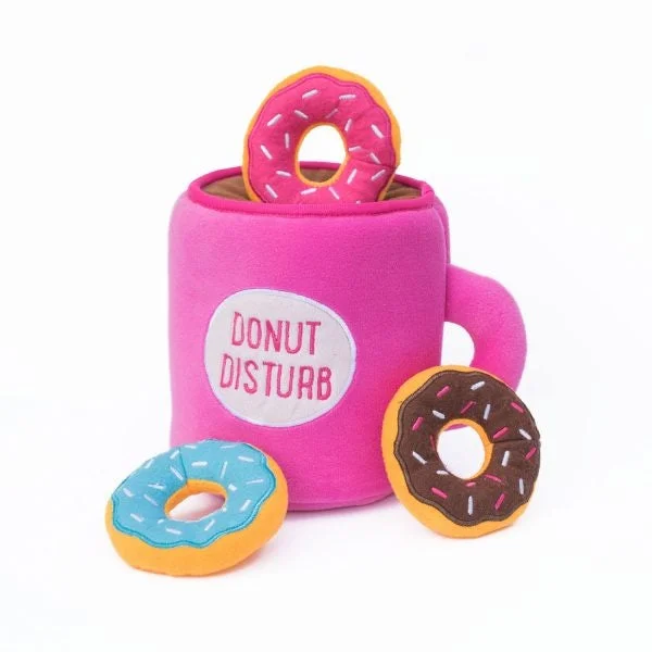 ZippyPaws Zippy Burrow Coffee & Donutz Hide & Seek Puzzle Dog Toy