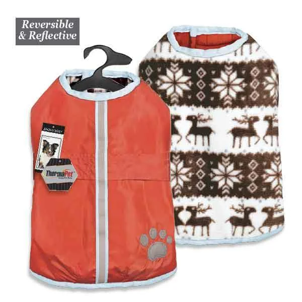 Forest Friends Thermal Reversible Dog Coat