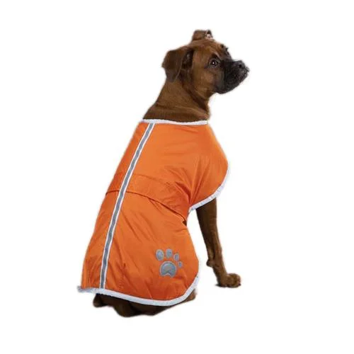 Orange Nor'Easter Reversible Dog Coat