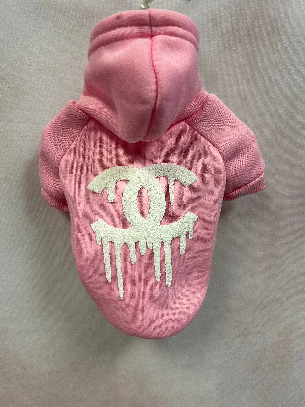 CC Drip Hoodie in Light Pink